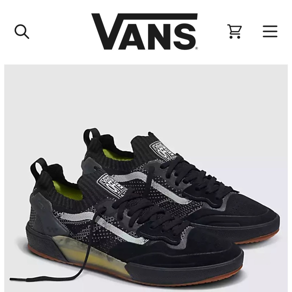 Men’s Vans Ave 2.0 Knit skateboard shoes.